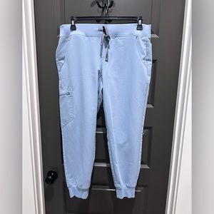 Figs Zamora jogger in Dusty Blue. Size LARGE PETITE